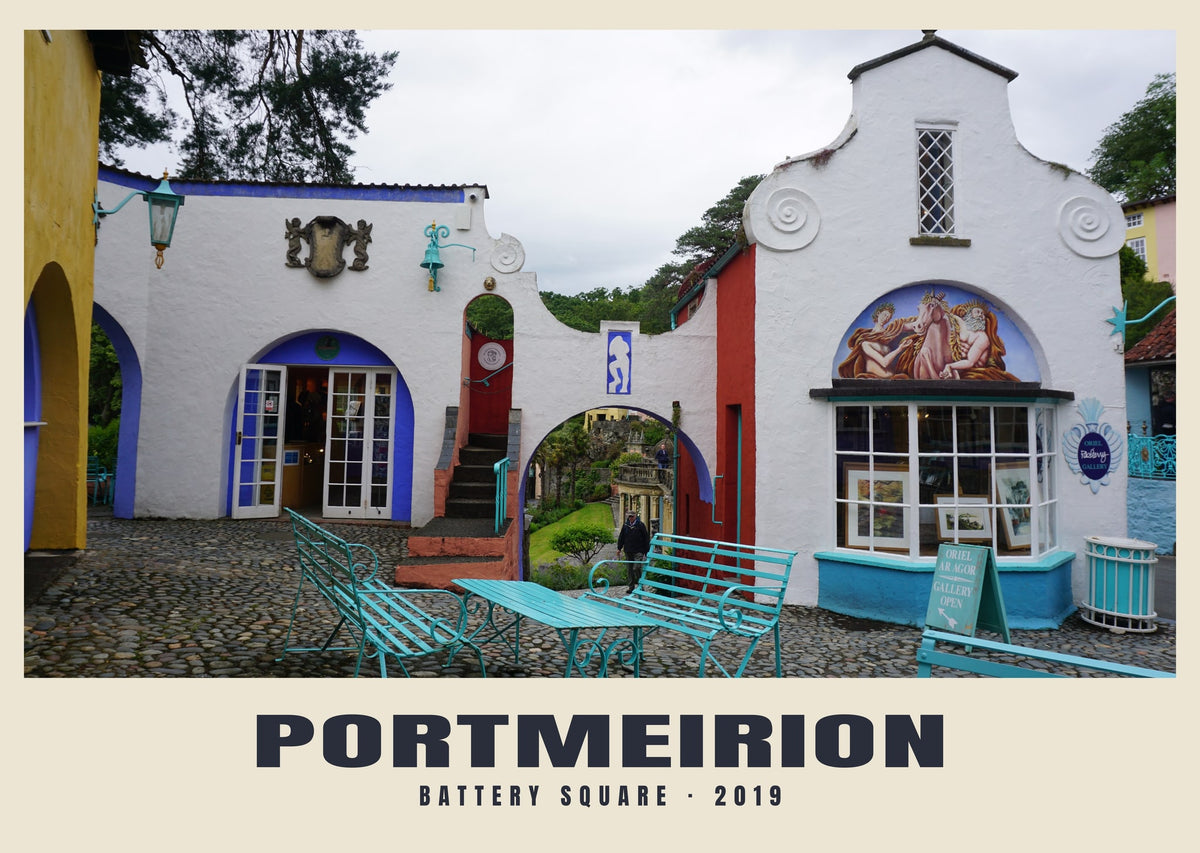 Battery Square, Portmeirion — original contemporary photograph by John K Thorne, 12 June 2019