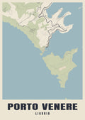 Street map poster of Porto Venere, Liguria