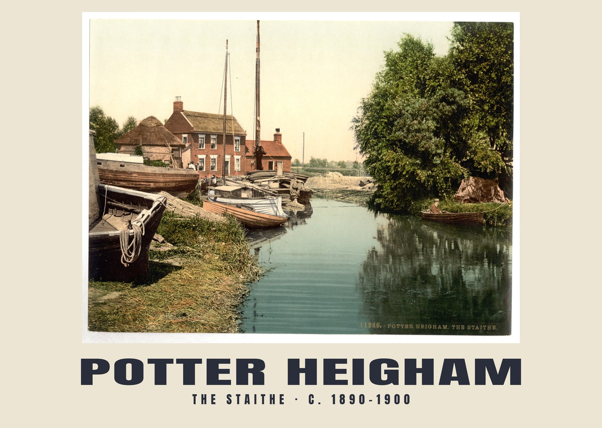 The Staithe, Potter Heigham, c. 1890–1900 heritage photograph