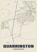 Street map poster of Quarrington, Lincolnshire