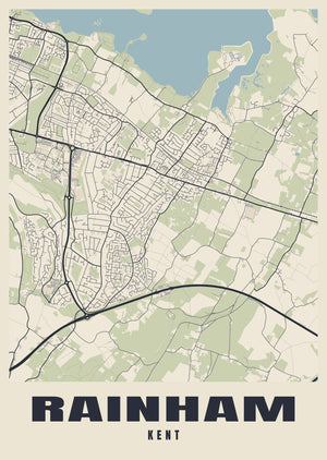 Rainham Street Map Poster