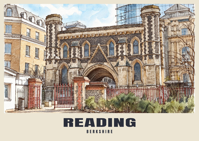 Reading Abbey Gateway Poster