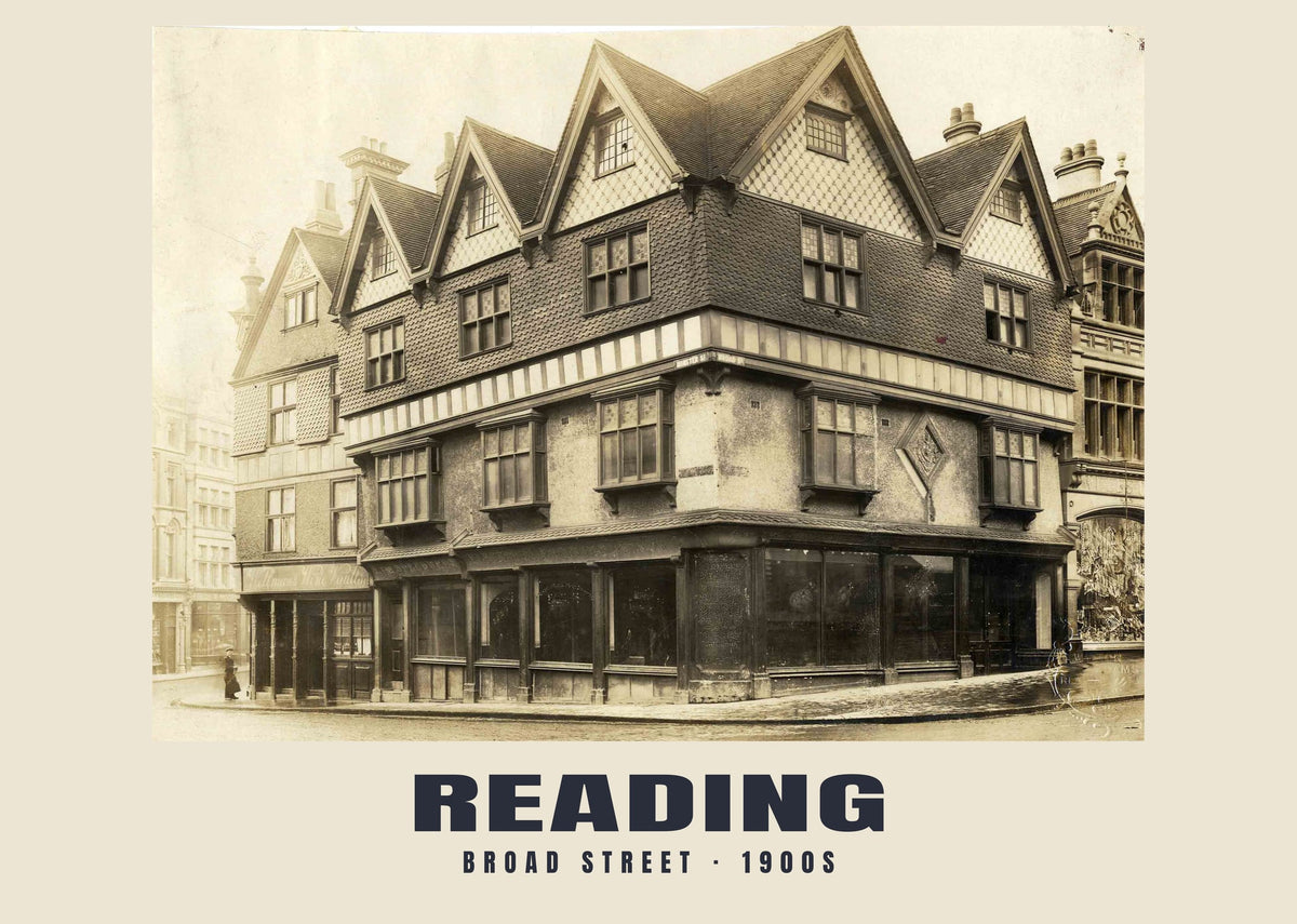 Broad Street, Reading, 1900s heritage photograph