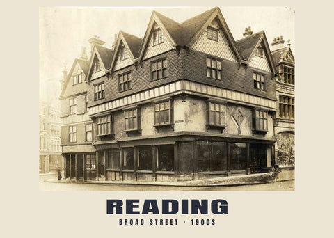 Broad Street, Reading, 1900s Heritage Print