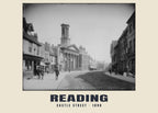 Castle Street, Reading, 1890 heritage photograph
