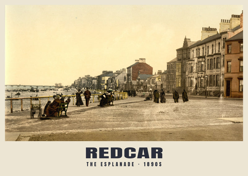 The Esplanade, Redcar, c. 1890–1900 Heritage Print