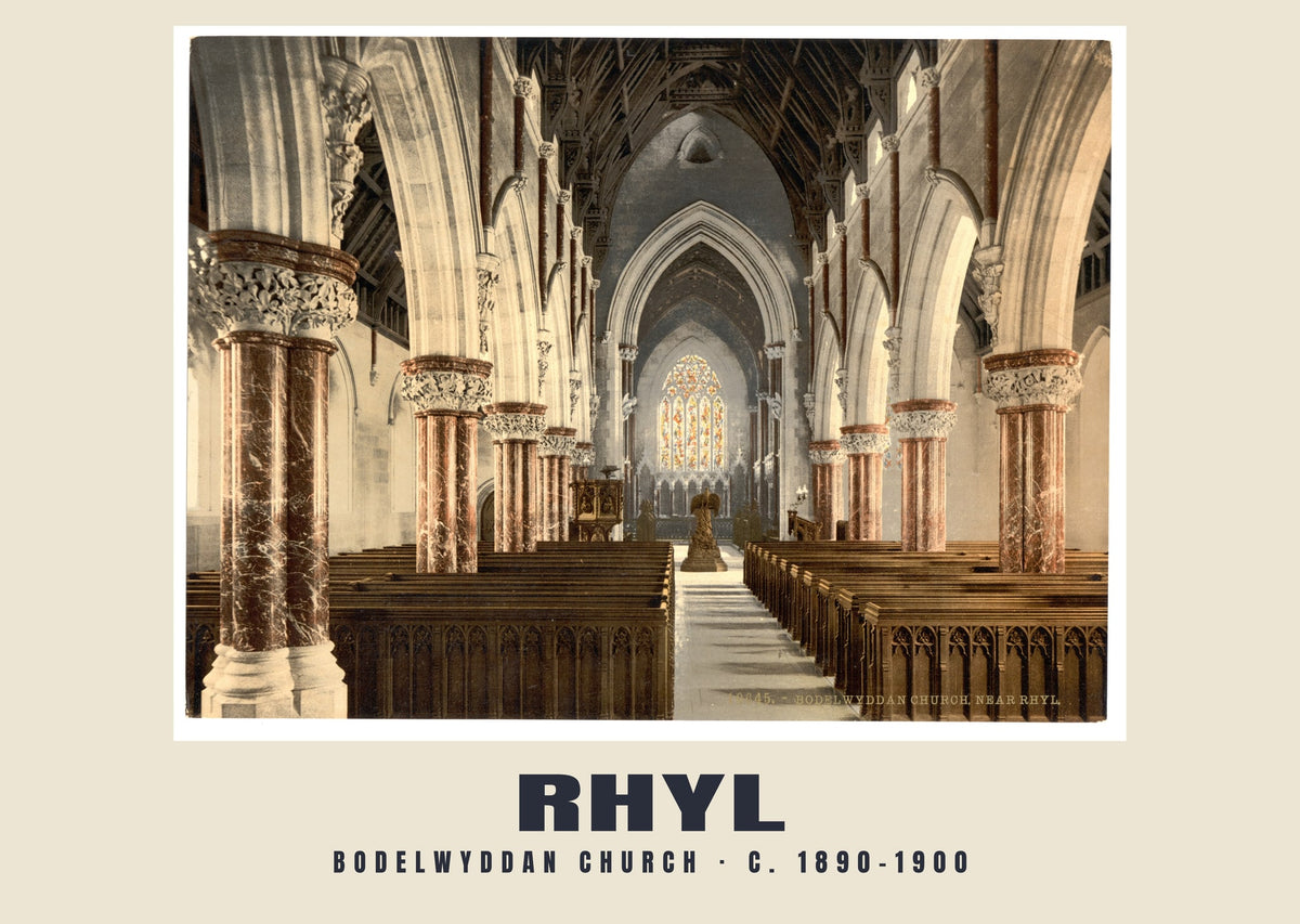 Bodelwyddan Church, Rhyl, c. 1890–1900 heritage photograph