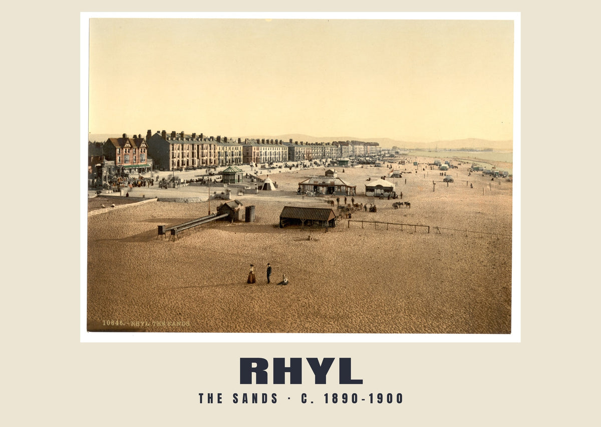 The sands, Rhyl, c. 1890–1900 heritage photograph