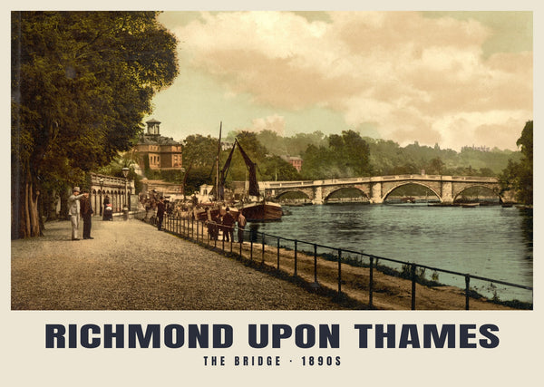 Die Brücke, Richmond upon Thames, ca. 1890–1900 Heritage Print