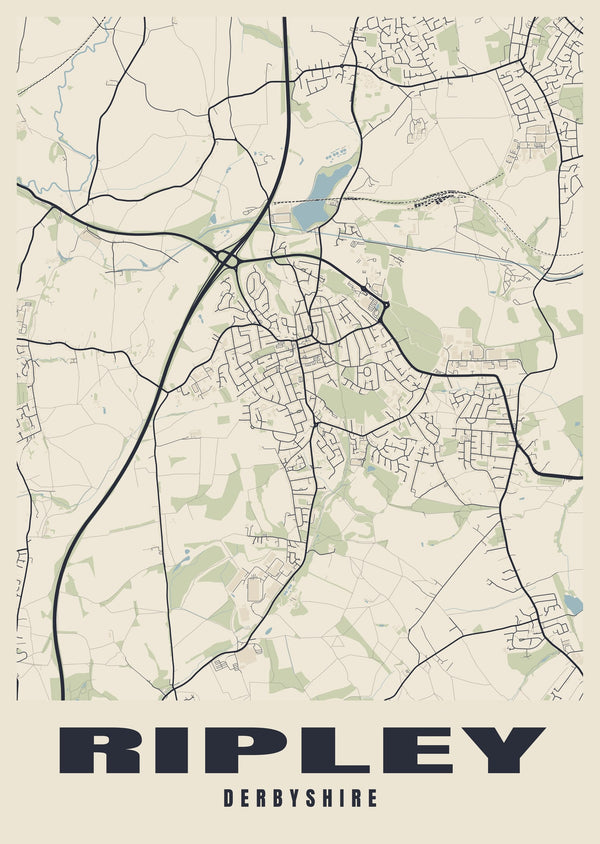 Ripley Street Map Poster