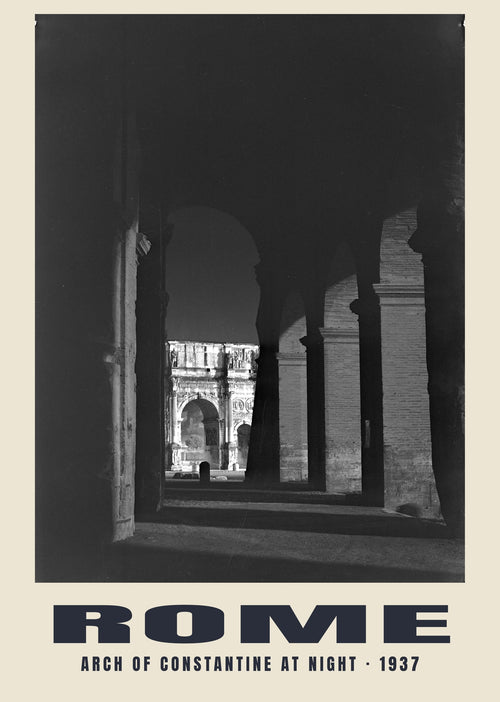 Arco di Costantino di notte, Roma, 1937