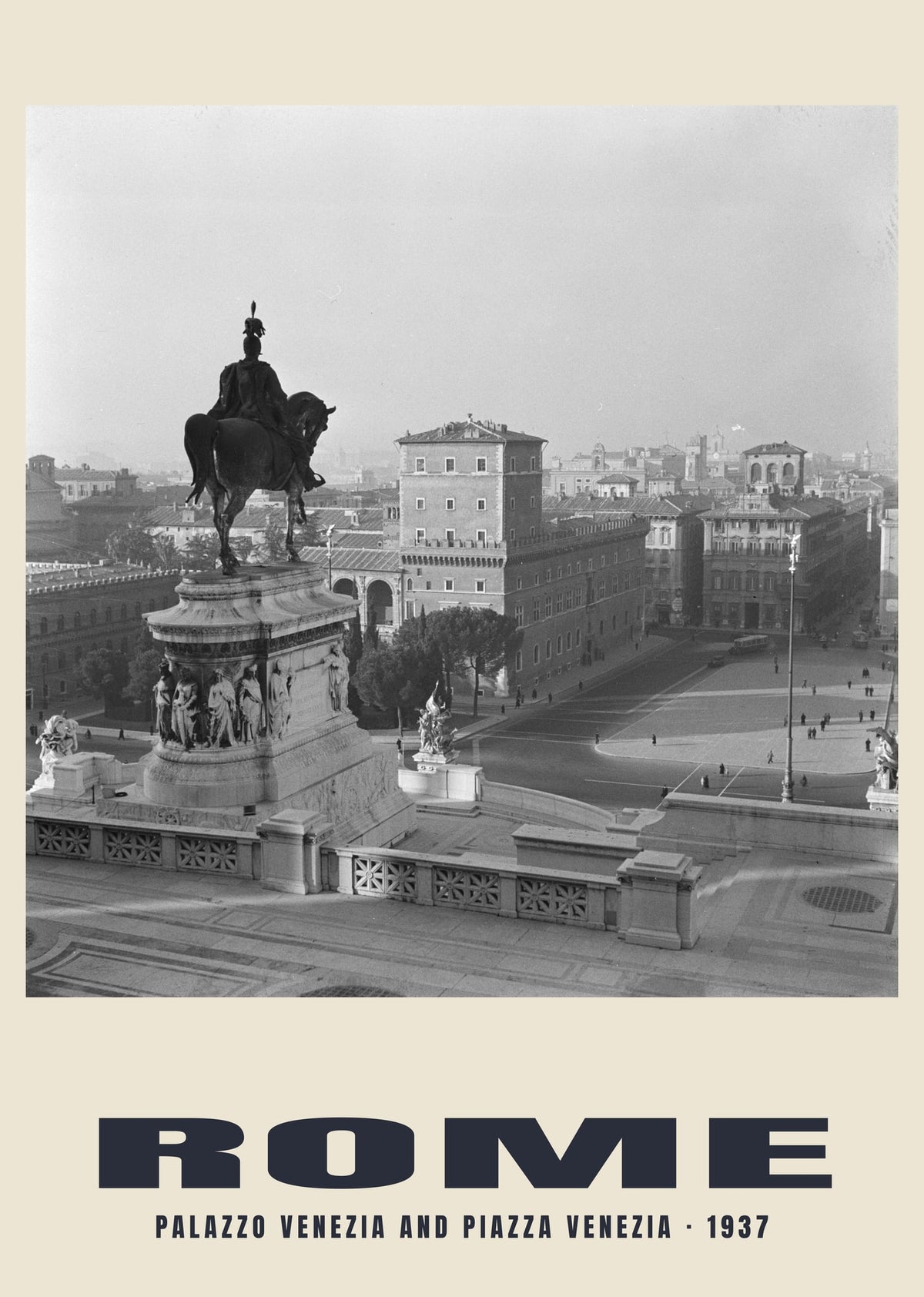 Palazzo Venezia y Piazza Venezia, Roma, 1937