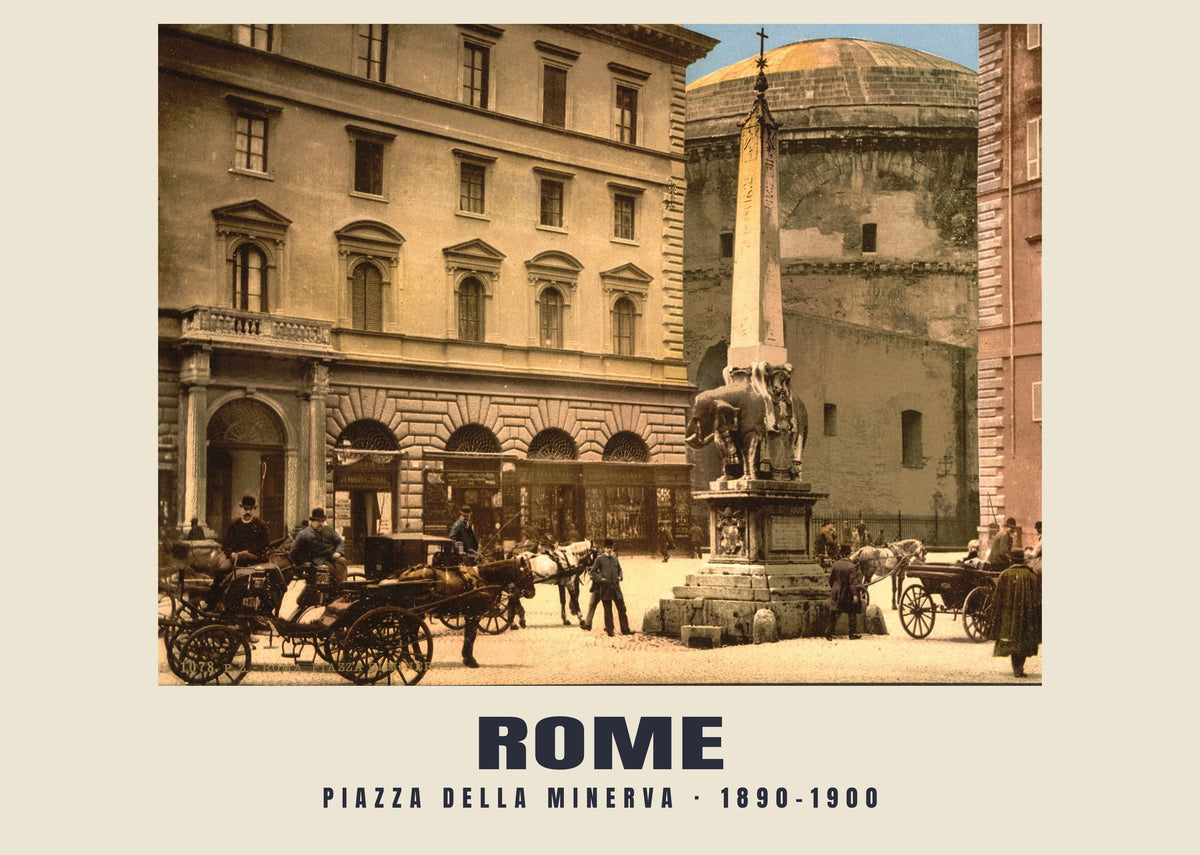 Piazza della Minerva, Roma, 1890–1900