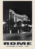 Vittoriano at Night, Rome, 1937 heritage photograph