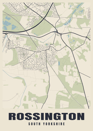 Rossington Street Map Poster