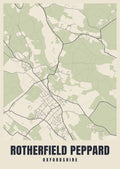 Street map poster of Rotherfield Peppard, Oxfordshire