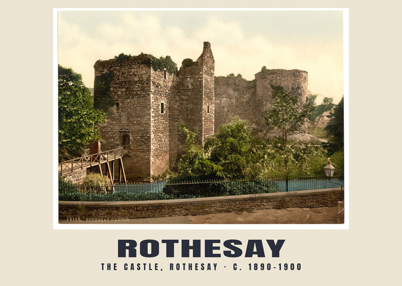The castle, Rothesay, c. 1890–1900 Heritage Print