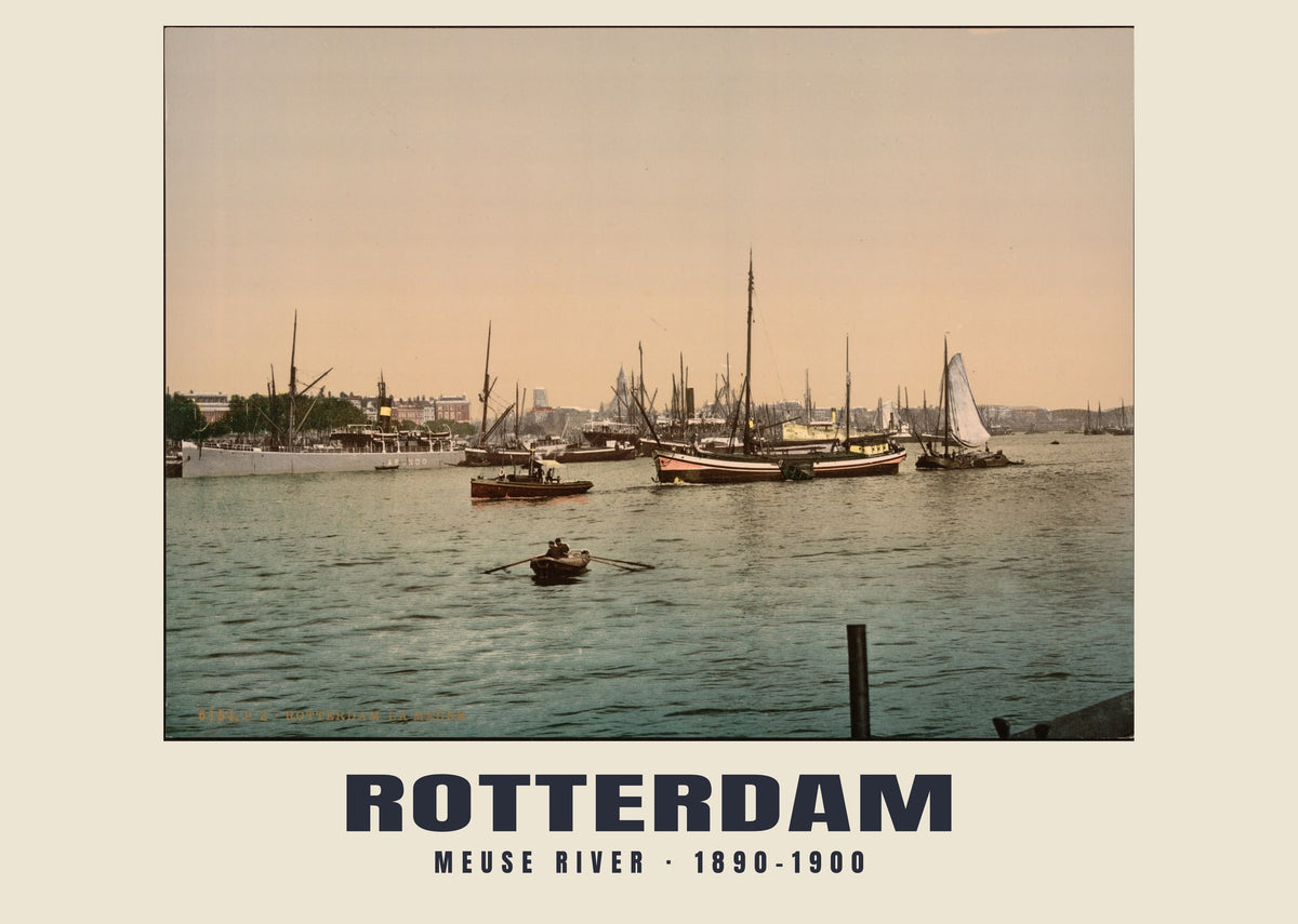 Fiume Mosa, Rotterdam, 1890–1900