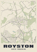 Street map poster of Royston, South Yorkshire