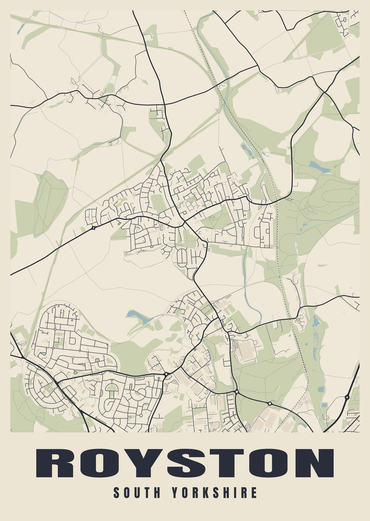 Royston Street Map Poster