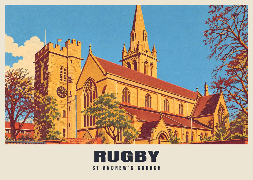St Andrew's Church, Rugby Poster