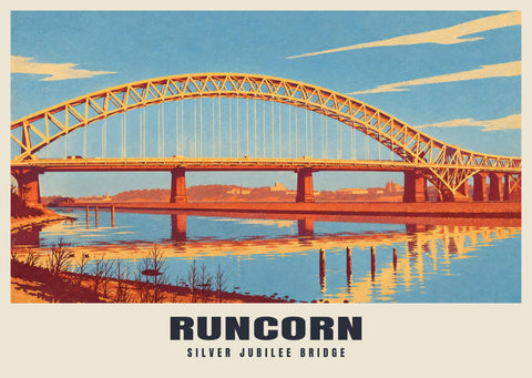 Silver Jubilee Bridge, Runcorn Poster