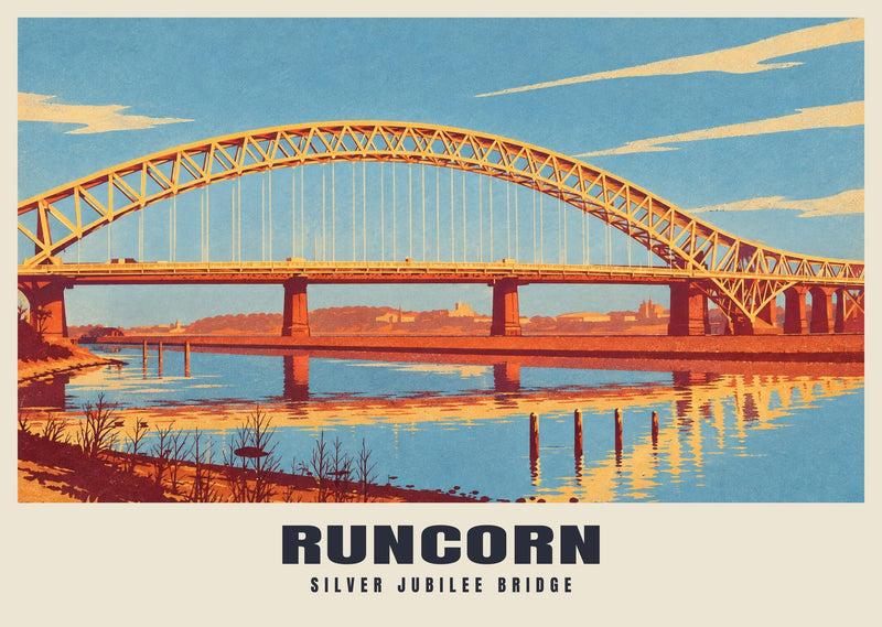 Silver Jubilee Bridge, Runcorn Poster