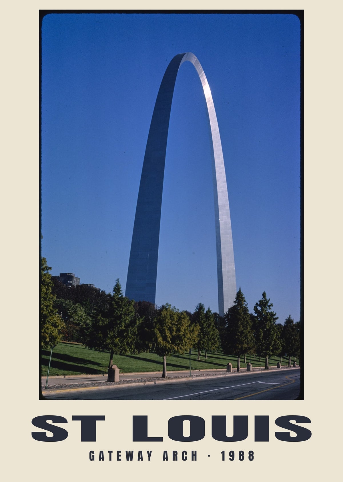 Gateway Arch, St Louis — Historic photograph print, 1988