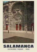 Facciata della cattedrale, Salamanca, 1890