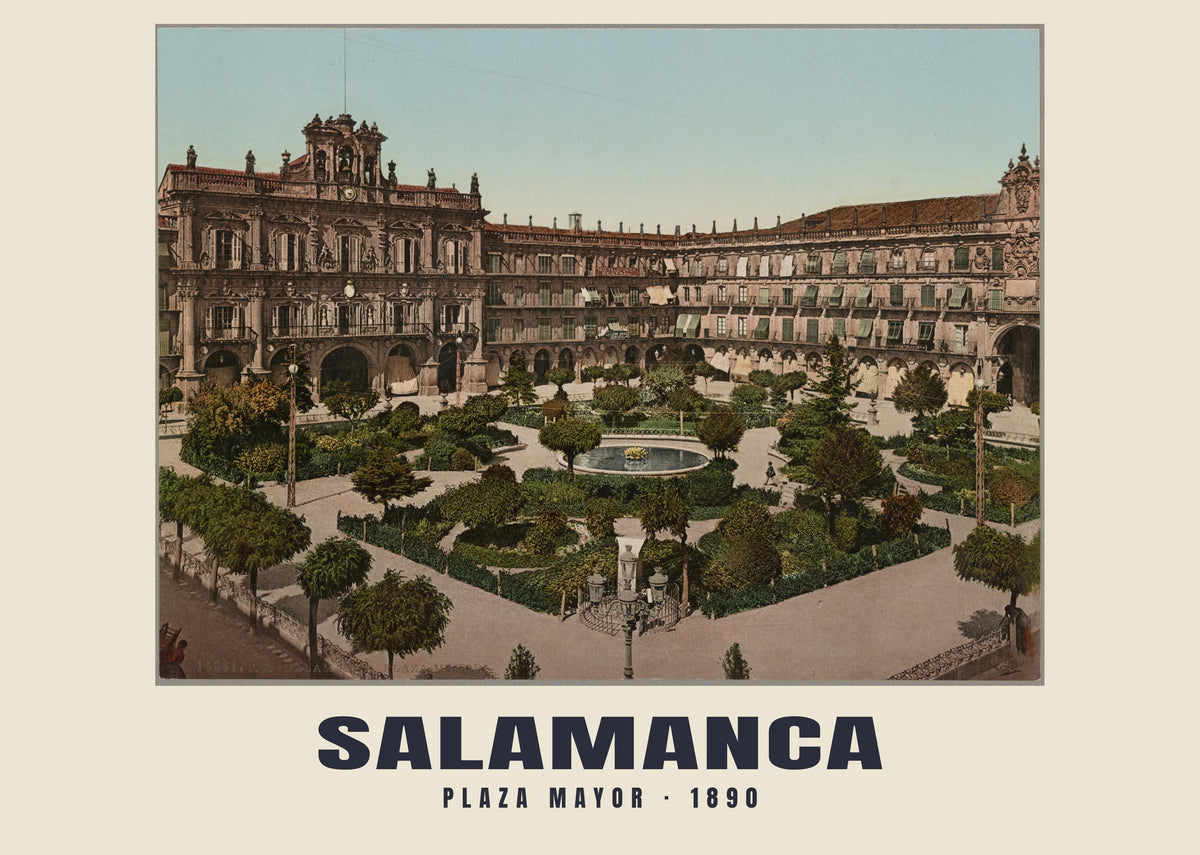 Plaza Mayor, Salamanca, 1890