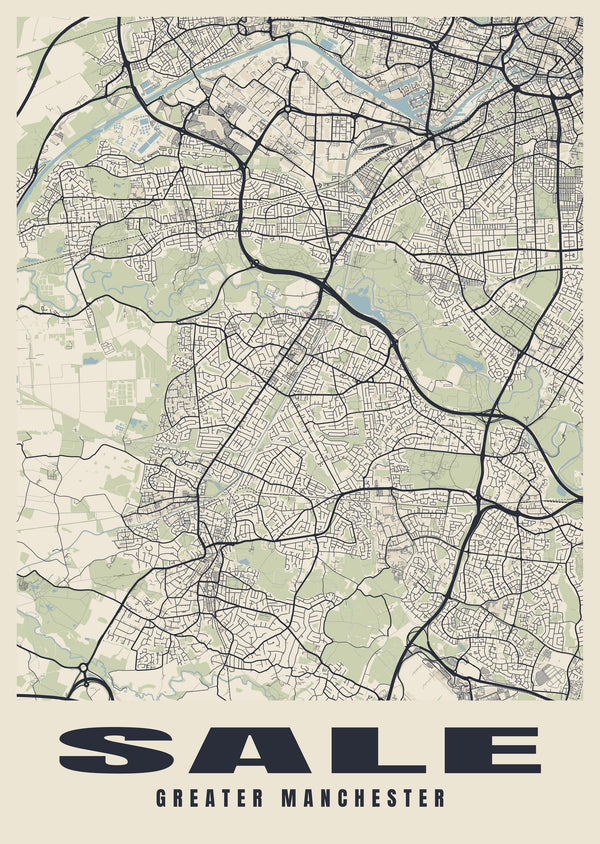 Sale Street Map Poster