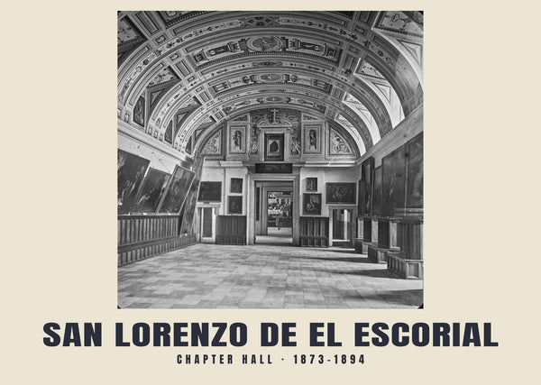 Sala capitolare, San Lorenzo de El Escorial — 1873–1894 · Stampa fotografica storica