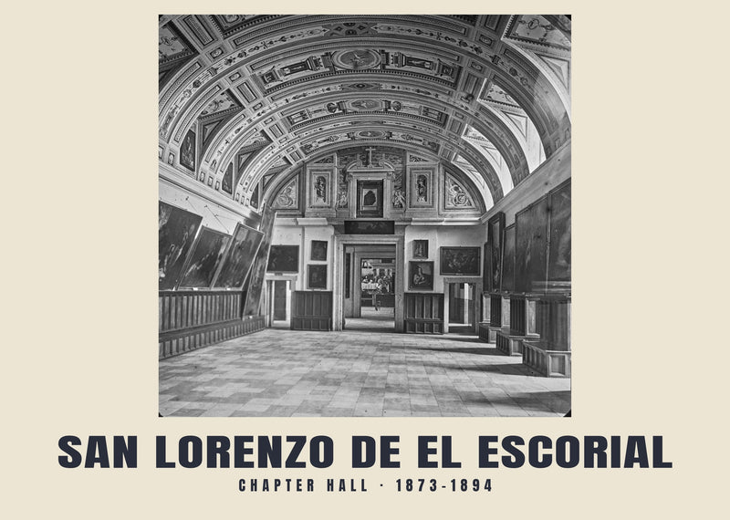 Sala capitolare, San Lorenzo de El Escorial — 1873–1894 · Stampa fotografica storica