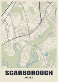 Street map poster of Scarborough, Maine