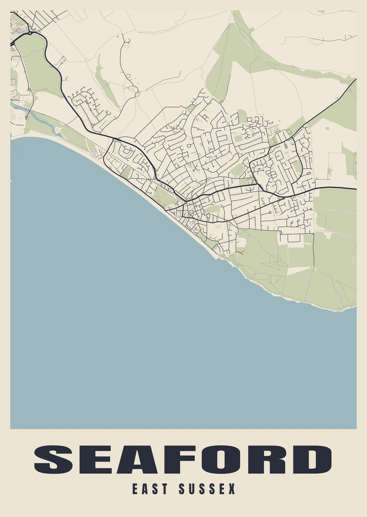 Seaford Street Map Poster