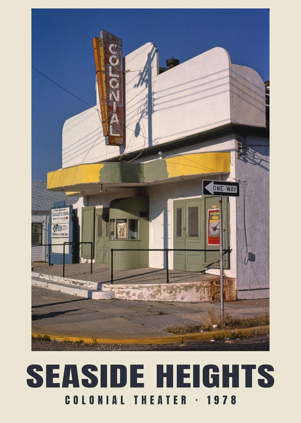Colonial Theater, Seaside Heights, New Jersey — 1978 · Stampa fotografica storica