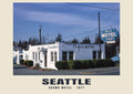 Crown Motel, Seattle, 1977 — Wydruk historycznej fotografii