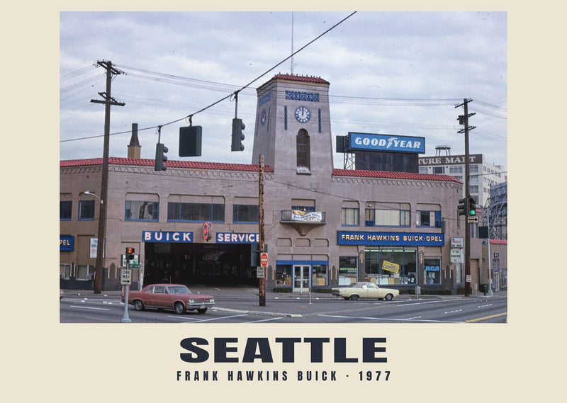 Frank Hawkins Buick, Seattle — 1977 · Wydruk historycznej fotografii