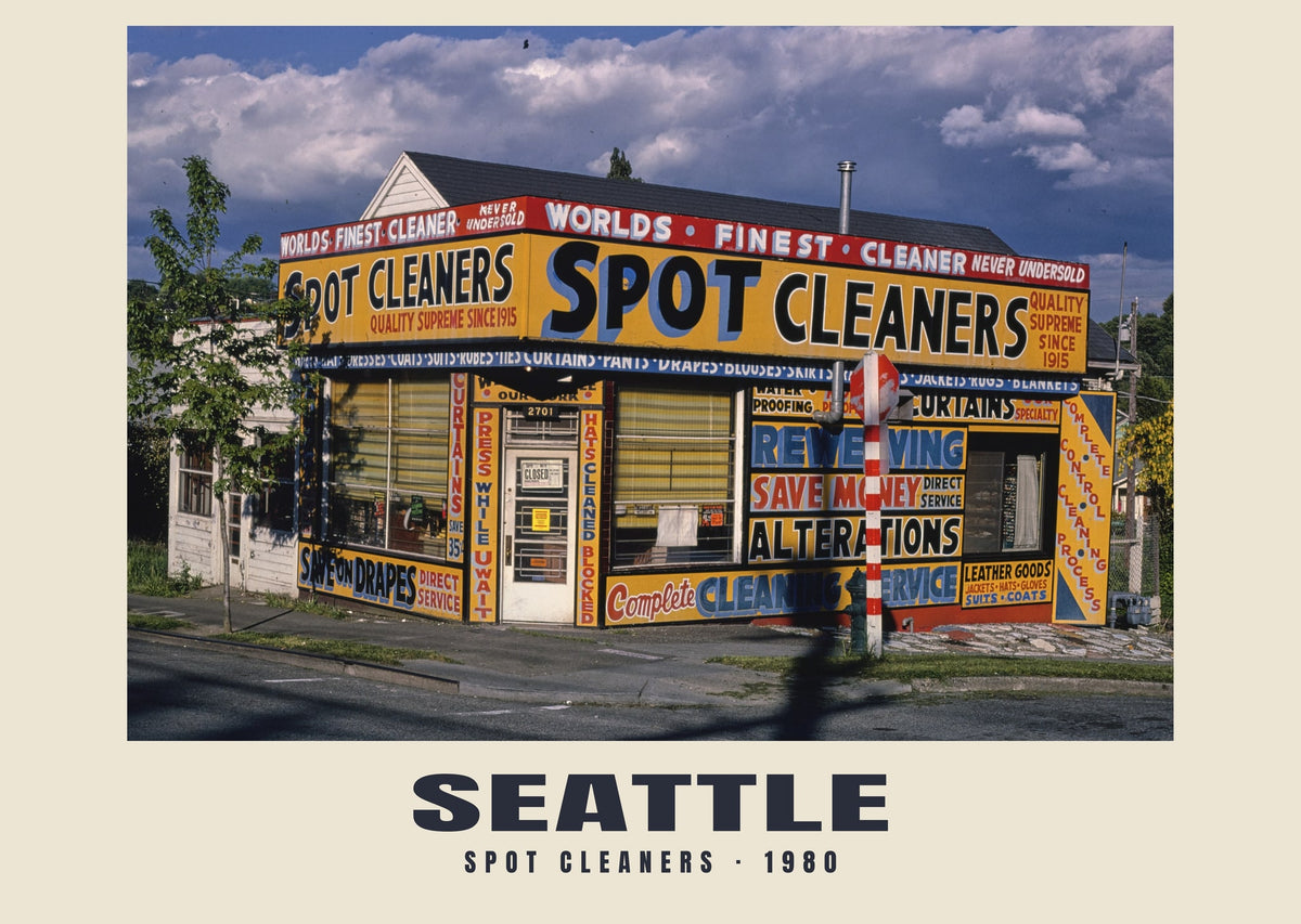 Spot Cleaners, Seattle, 1980 — Stampa fotografica storica