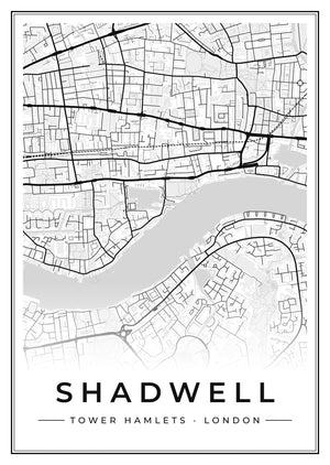 Shadwell Street Map Poster