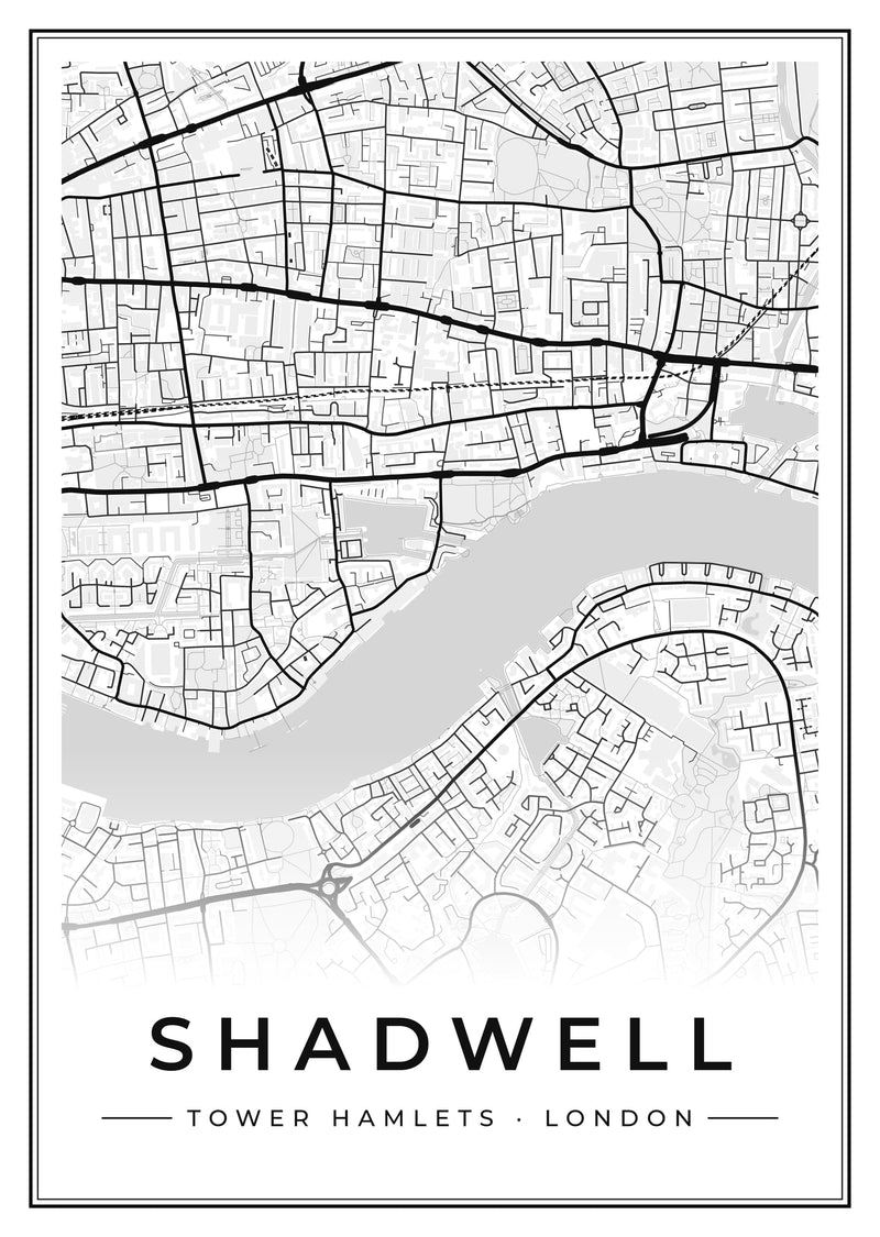 Shadwell Street Map Poster