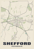 Street map poster of Shefford, Bedfordshire