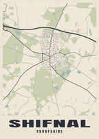 Street map poster of Shifnal, Shropshire