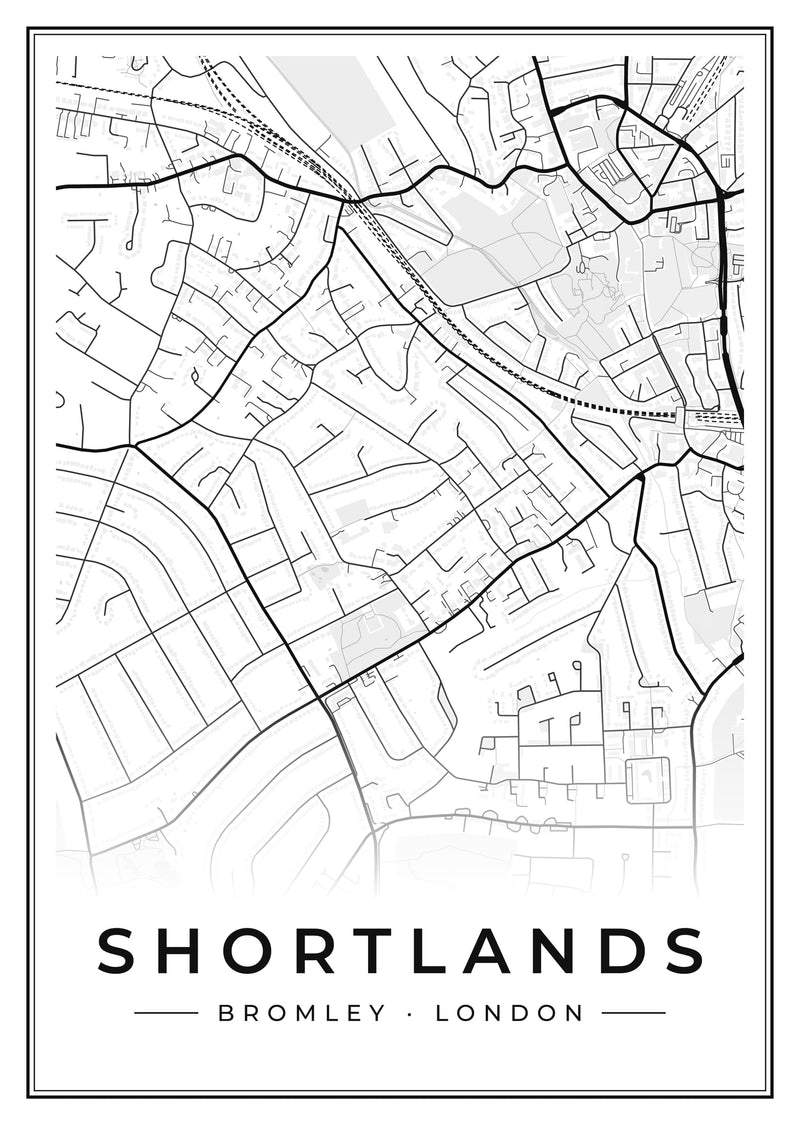 Shortlands Street Map Poster