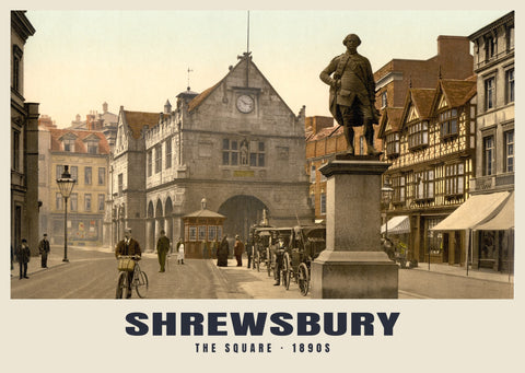 The Square, Shrewsbury, ca. 1890–1900 Heritage Print