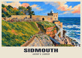 Jacob’s Ladder, Sidmouth poster, Gouache style