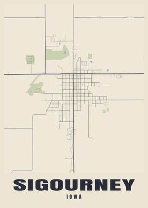 Sigourney Street Map Poster