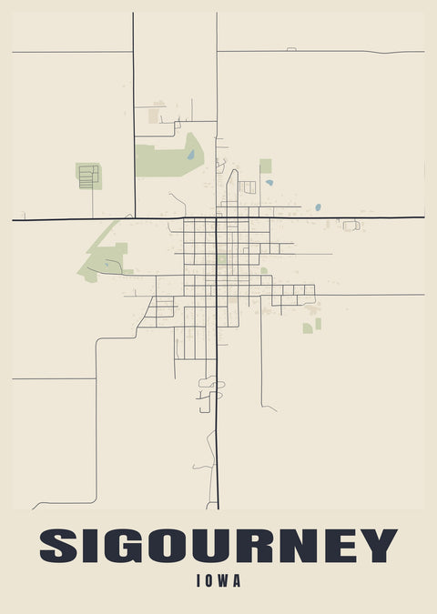 Sigourney Street Map Poster