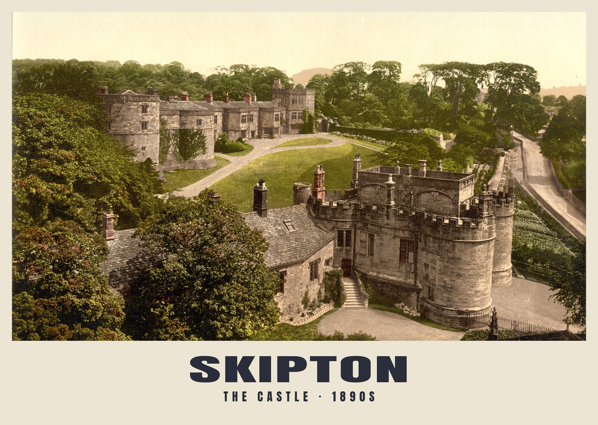 The Castle, Skipton, 1890s heritage photograph