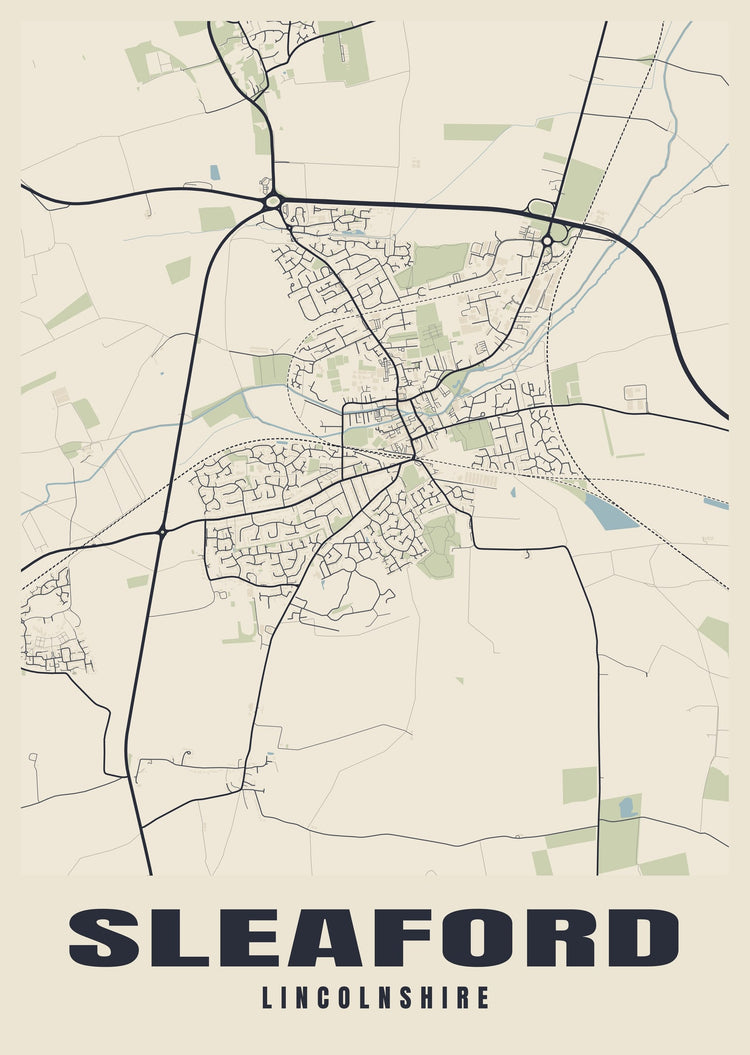 Sleaford Street Map Poster